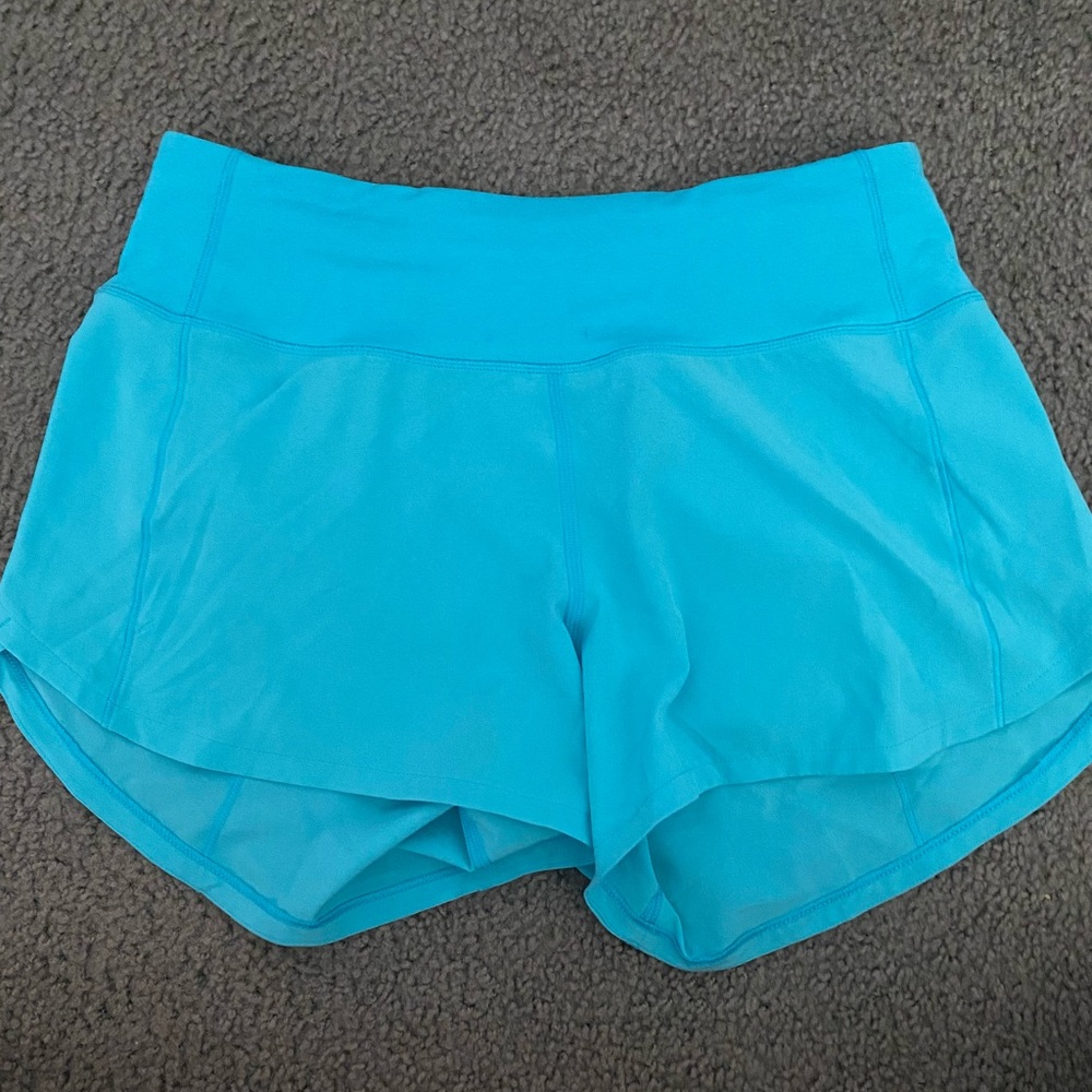 lululemon speed up blue shorts!